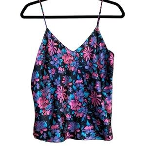 Vintage Silky Floral Tank